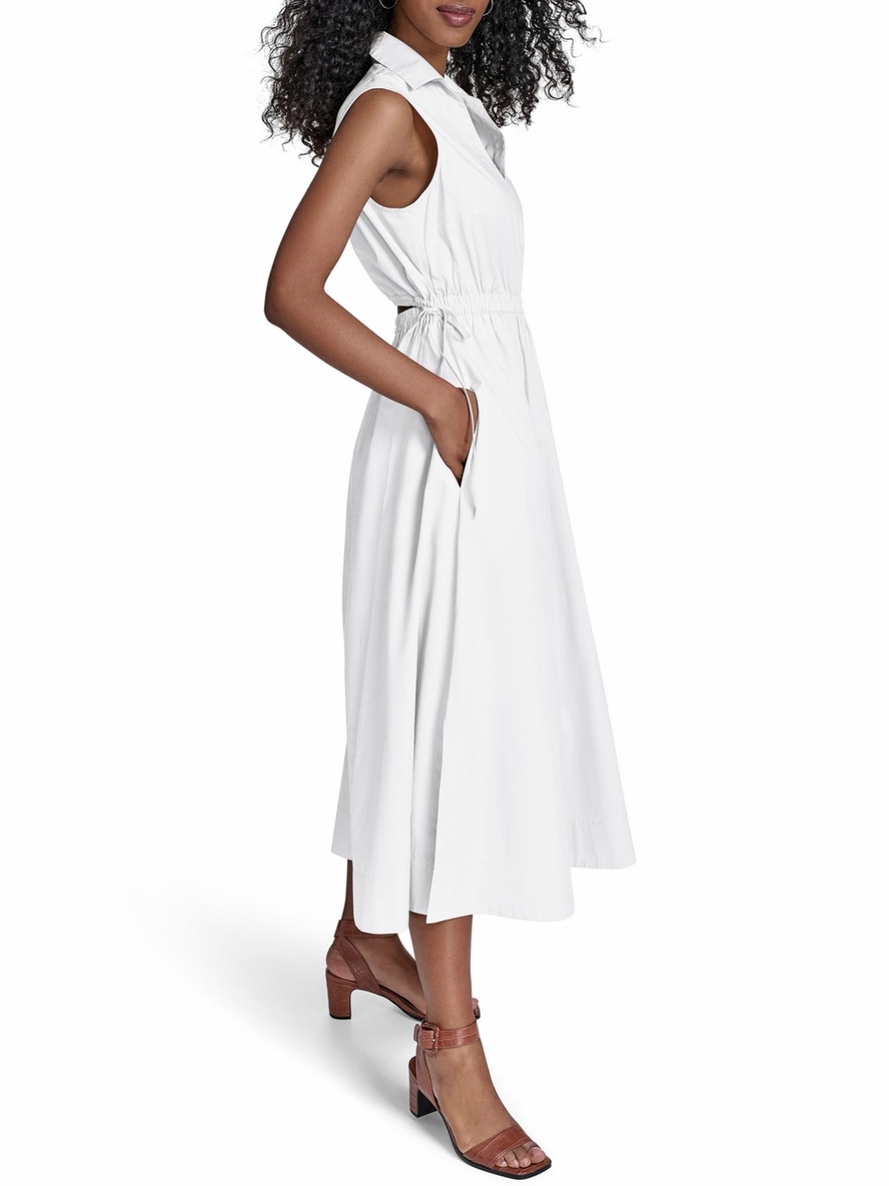 Calvin Klein Cutout Cotton Dress